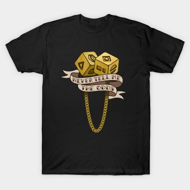 Solo's Lucky Dice T-Shirt by GlewPrint